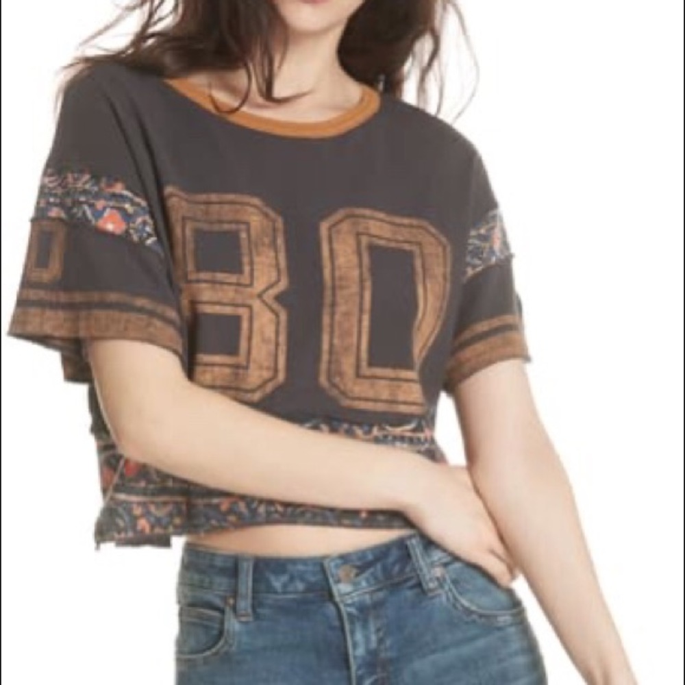 Free People Nicky Crop Tee